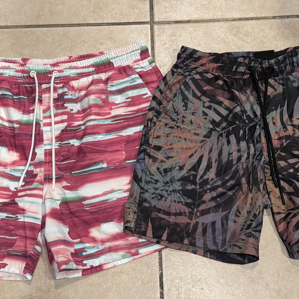 TWO (2) of CSG Men's Storm/Palm  Cove Shorts 1805445 NEW with TAGS
